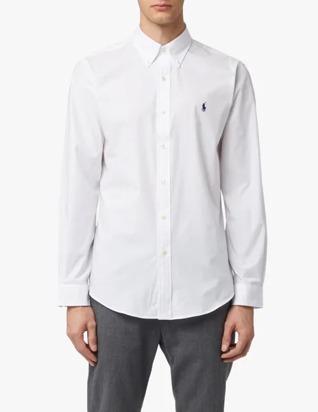 Спортивная рубашка из бистряка Ralph Lauren, белый