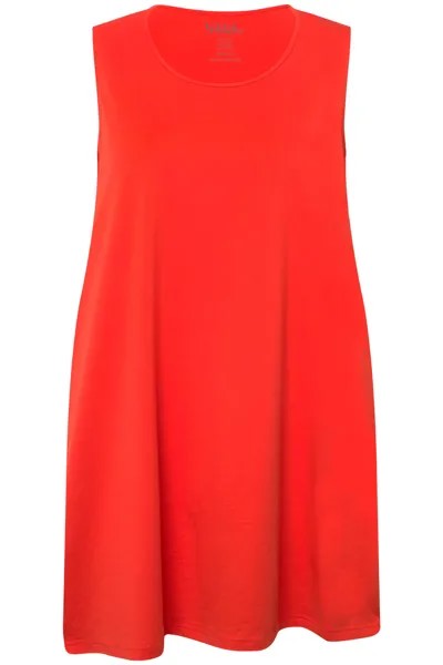 Футболка Ulla Popken Strick Top, цвет dunkelorange