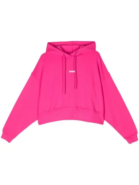 MSGM худи с логотипом, розовый