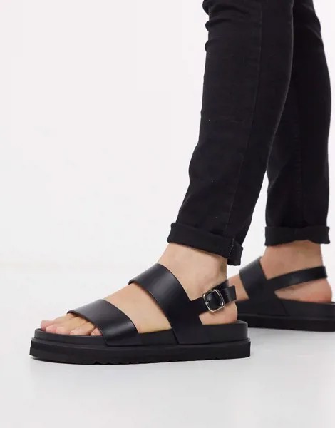 Черные сандалии ASOS DESIGN-Черный цвет