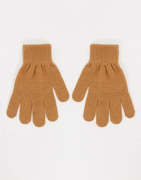 Бежевые перчатки из переработанной пряжи Boardmans-Neutral