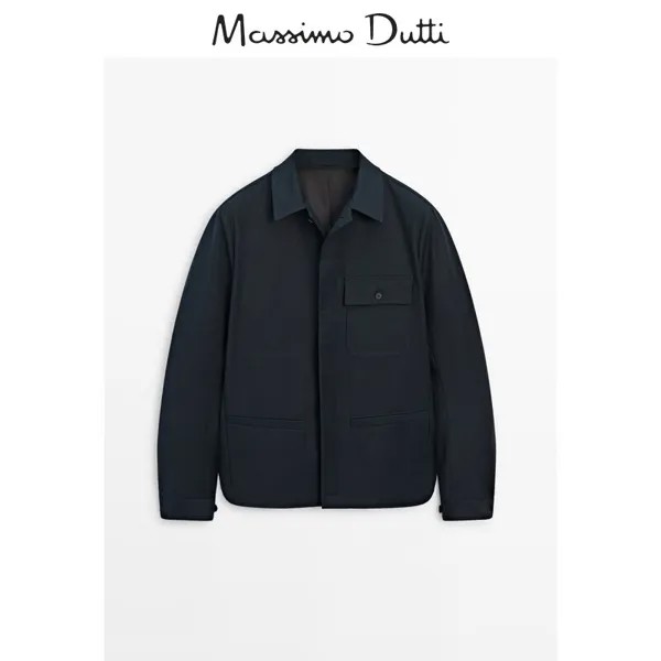 Куртка мужская Massimo Dutti с лацканами, синий