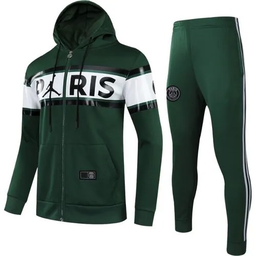 Костюм , олимпийка и брюки, силуэт полуприлегающий, капюшон, размер 52, зеленый