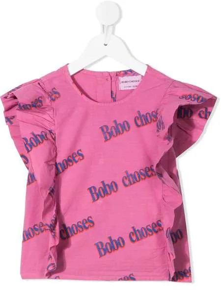 Bobo Choses блузка с логотипом