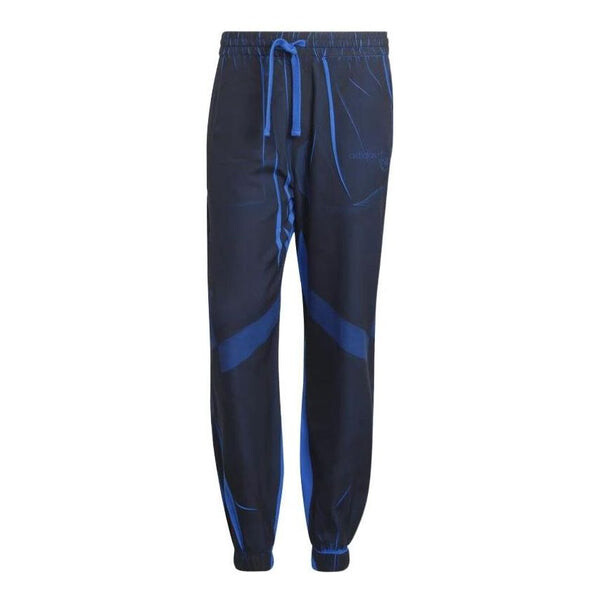 Спортивные штаны Men's adidas originals x Blue Version Crossover SS22 Casual Colorblock Splicing Logo Sports Pants, синий