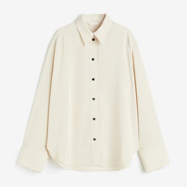 Блузка H&M Twill, кремовый