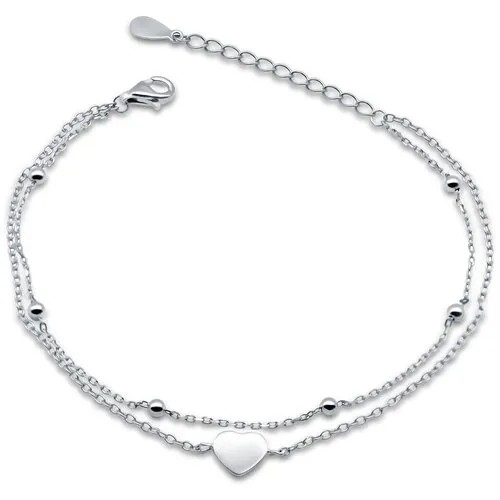 Браслет-цепочка Silver WINGS, серебро, 925 проба, длина 20 см.