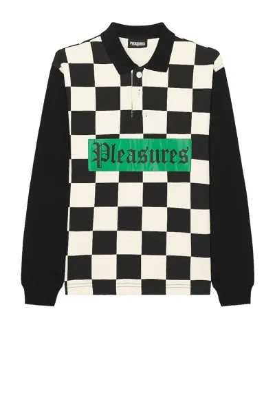 Поло Pleasures Racer, черный