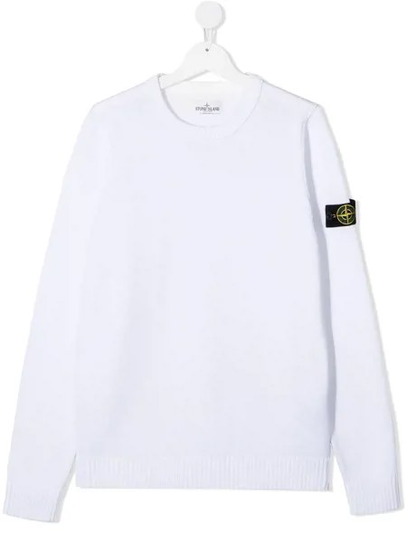 Stone Island Junior джемпер с нашивкой-логотипом