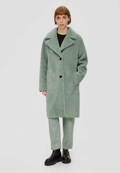 Классическое пальто AUS TEDDY-PLÜSCH s.Oliver, цвет salbeigrün