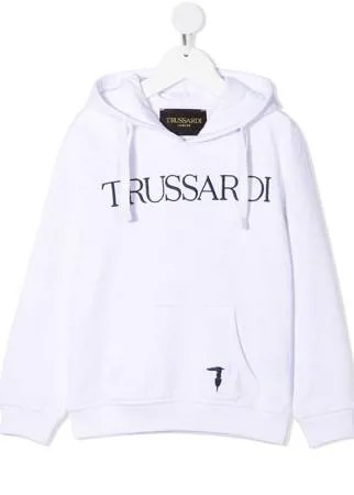 TRUSSARDI JUNIOR худи с кулиской и логотипом