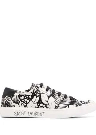Saint Laurent кеды Malibu с принтом