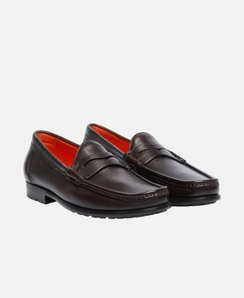 Лоферы Santoni, темно коричневый