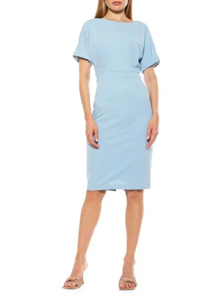 Платье-футляр jacqueline с закатанными манжетами Alexia Admor Halogen blue