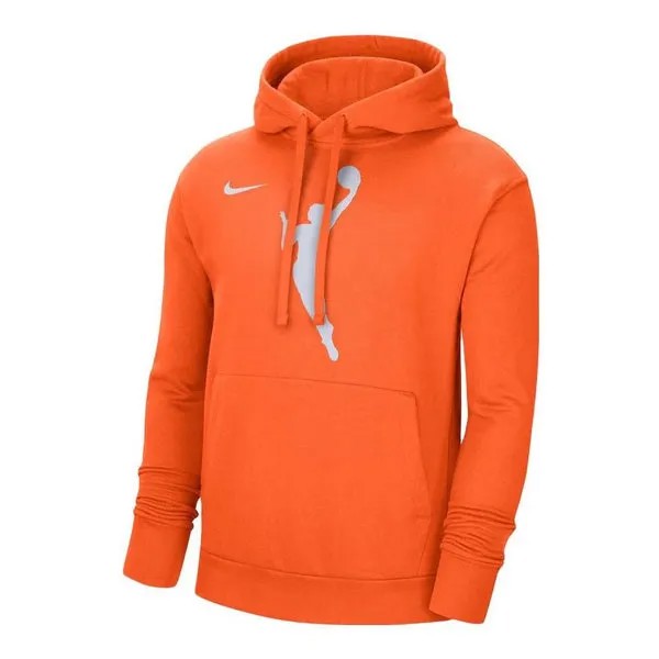 Толстовка Nike Fleece Pullover Hoodie 'Brilliant Orange', оранжевый