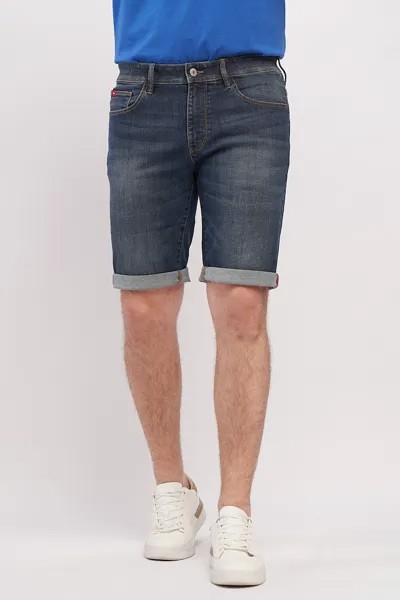 Короткие джинсы с контрастной строчкой Lee Cooper, синий