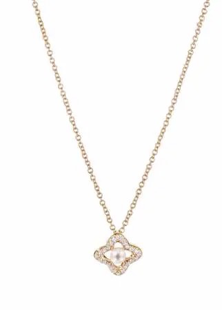 David Yurman колье Venetian Quatrefoil из желтого золота с бриллиантами