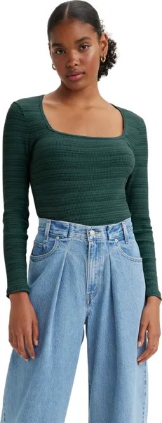 Лонгслив женский Levi's A4757 зеленый L