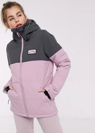 Пуховая лыжная куртка розовато-лилового цвета Billabong-Фиолетовый