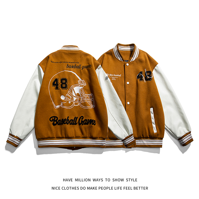 Новое поступление, весенне-осенняя куртка-бомбер Letterman Varsity, мужская и женская куртка с вышивкой для Бейсбольного стадиона, награды колледжа