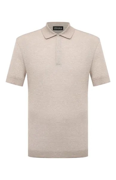 Поло из хлопка и льна Zegna