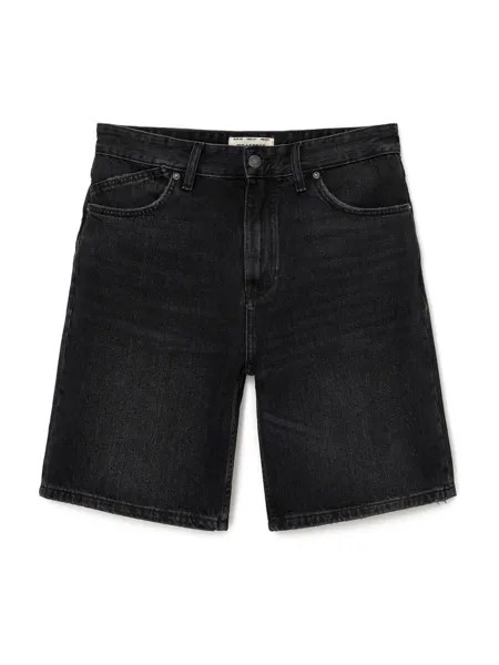Свободные джинсы Pull&Bear, черный деним
