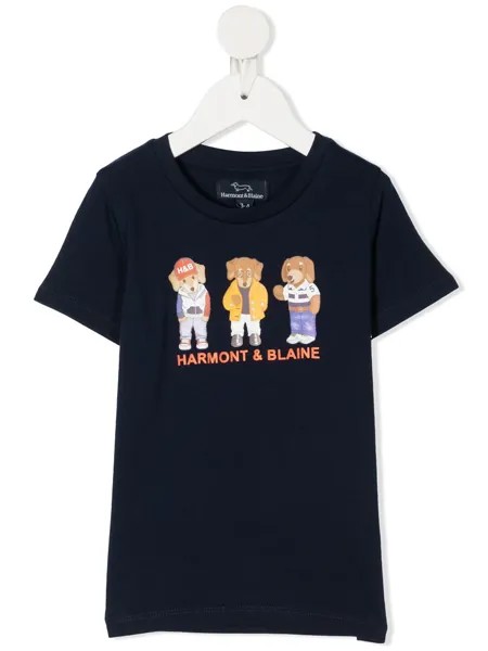 Harmont & Blaine Junior футболка с графичным принтом и круглым вырезом