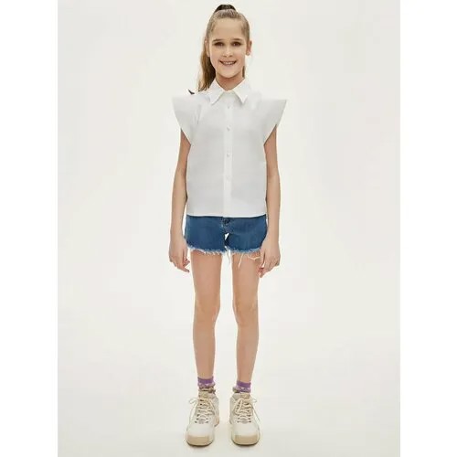 Школьная блуза Y-CLU', размер 140, белый