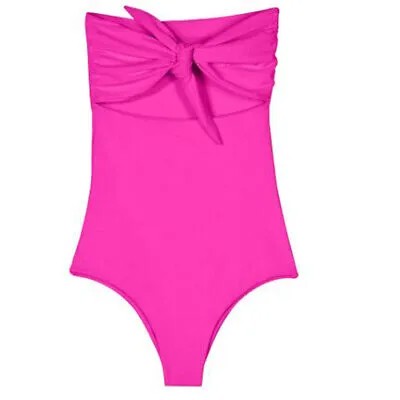 MIKOH Цельный купальник Lana с завязками спереди, Paradise Pink, размер X-Large