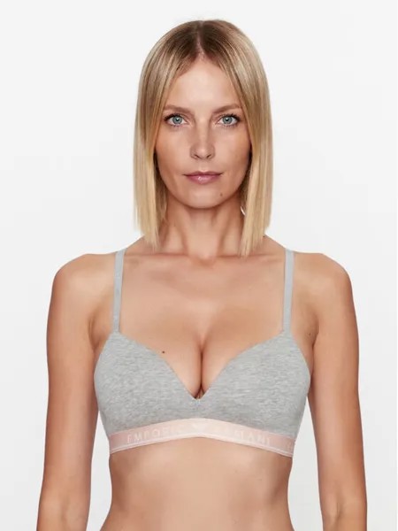 Бюстгальтер без косточек Emporio Armani Underwear, серый