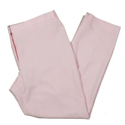 Calvin Klein Женские розовые деловые брюки с высокой посадкой 14 BHFO 8941