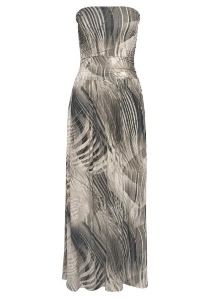 Платье LASCANA Maxi, цвет braun bedruckt