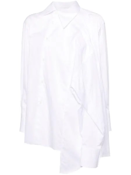 Comme Des Garçons рубашка асимметричного кроя, белый