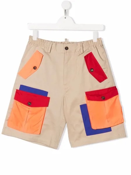 Dsquared2 Kids TEEN elasticated-waist multi-pocket shorts