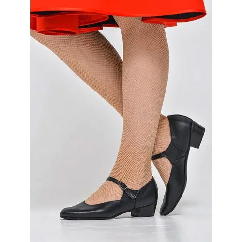 Туфли VARIANT, для танцев, натуральная кожа, усиленный задник, размер 35, черный