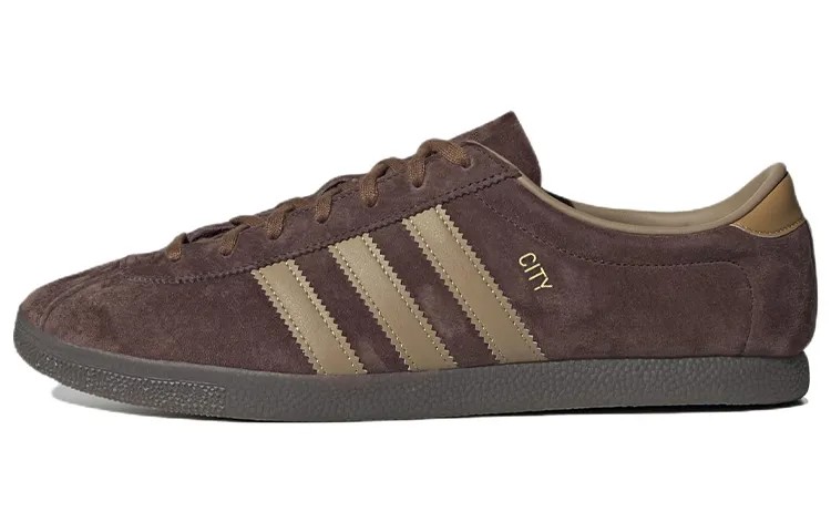 Кроссовки для скейтбординга City Skateboarding Shoes Unisex Low-top Brown Adidas Originals