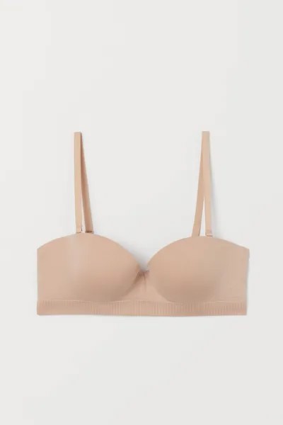 Бесшовный бюстгальтер-балконет H&M