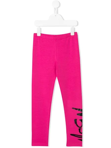 MSGM Kids легинсы с логотипом