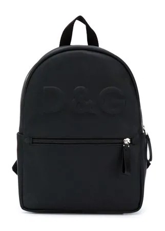 Dolce & Gabbana Kids рюкзак с тисненым логотипом