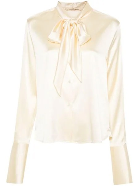 Ermanno Scervino атласная рубашка, нейтральный цвет