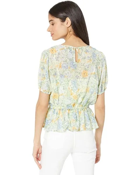 Топ Lost + Wander Mountain Bloom Top, цвет Blue/Green Floral