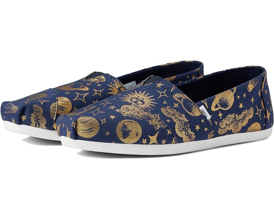 Лоферы TOMS Alpargata CloudBound, цвет Navy/Gold Foil Celestial