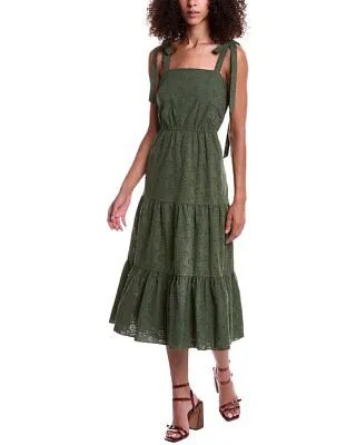 Платье миди с люверсами Jason Wu Женское зеленое 10