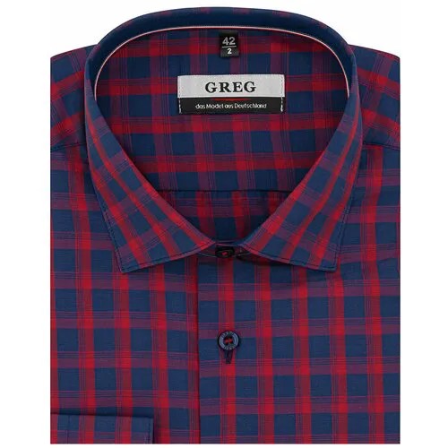 Рубашка GREG, размер 174-184/44, красный