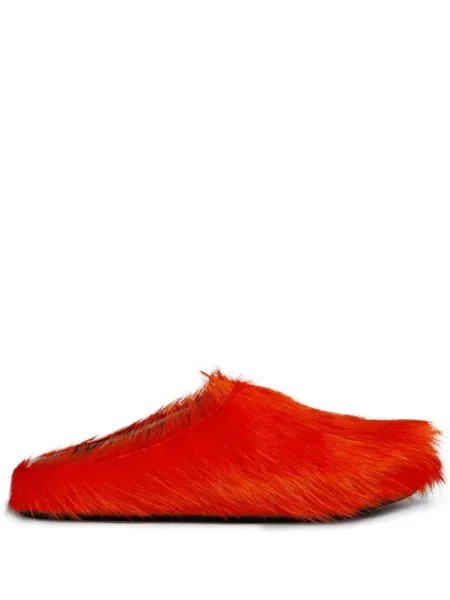 Marni слиперы Fussbett Sabot, оранжевый