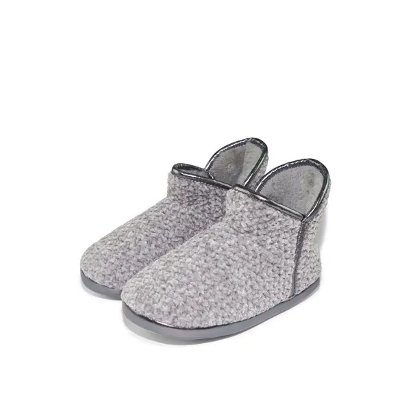 Тапочки Flip Flop Hausschuh bonny*soft knit, серый