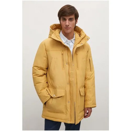 Пальто мужское Finn Flare, цвет: горчичный FWB21070F_409, размер: M