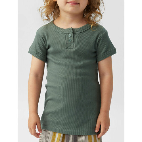Футболка Happy Baby Весна-лето 2024, размер 122-128, dark green
