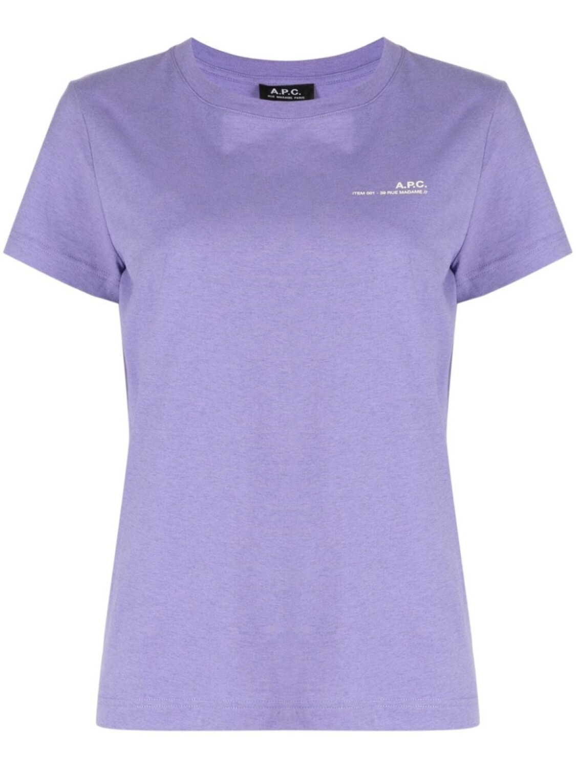A.P.C. футболка с логотипом, фиолетовый