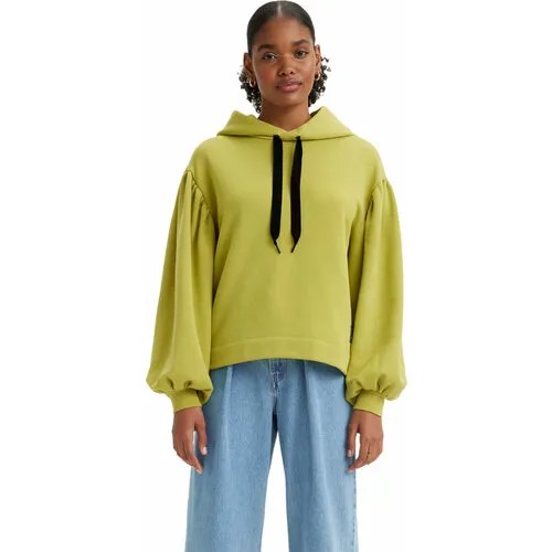 Худи Levi's Women Akane Rusched Hoodie Sweatshirt, размер L, , Желтый